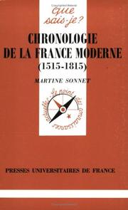Chronologie de la France moderne : 1515-1815