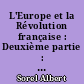 L'Europe et la Révolution française : Deuxième partie : La chute de la royauté