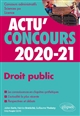 Droit public 2020-2021 : cours et QCM