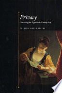 Privacy : concealing the eighteenth-century self