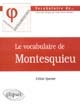 Le vocabulaire de Montesquieu