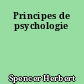 Principes de psychologie