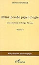 Principes de psychologie : Volume 1 : 1855-1872