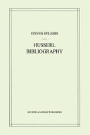 Edmund Husserl bibliography