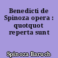 Benedicti de Spinoza opera : quotquot reperta sunt