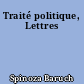Traité politique, Lettres