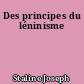 Des principes du léninisme