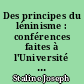 Des principes du léninisme : conférences faites à l'Université de Sverdlov