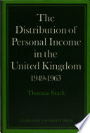 The distribution of personal income in the United Kingdom 1949-1963