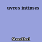 Œuvres intimes