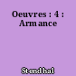 Oeuvres : 4 : Armance