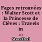 Pages retrouvées : Walter Scott et la Princesse de Clèves : Travels in North America