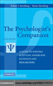 The psychologist's companion : a guide to writing scientific papers for students and researchers