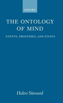 The ontology of mind : events, processes, and states