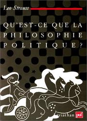 Qu'est-ce que la philosophie politique ?