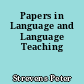 Papers in Language and Language Teaching