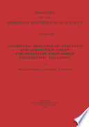 Asymptotic behavior of solutions and adjunction fields for nonlinear first order differential equations