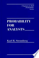 Probability for analysts