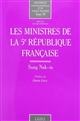 Les ministres de la Ve République française