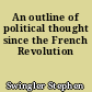 An outline of political thought since the French Revolution