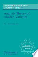 Analytic theory of Abelian varieties