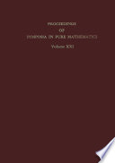 Representation theory of finite groups and related topics : Proceedings of the symposium in pure mathematics of the American Mathematical Society, held at the University of Wisconsin, Madison, Wisconsin, April 14-16, 1970