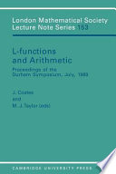 L-functions and arithmetic : [symposium held June 30-July 11, 1989 at the University of Durham : préface]