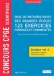 Oral de mathématiques des grandes écoles : Analyse : vol. 4 : Topologie et espaces vectoriels normés : 123 exercices corrigés et commentés