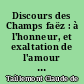Discours des Champs faëz : à l'honneur, et exaltation de l'amour et des dames, 1553