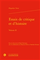 Essais de critique et d'histoire : Volume II