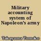 Military accounting system of Napoleon's army