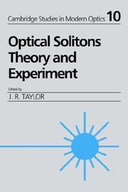 Optical solitons : Theory and experiment