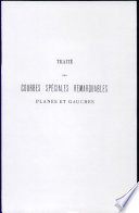 Traité des courbes spéciales remarquables planes et gauches : ouvrage couronné et publié par l'Académie Royale des Sciences de Madrid