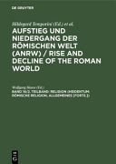 Aufstieg und Niedergang der römischen Welt : = Rise and decline of the Roman world : 2 : Principat : Band 16 : Teilband 2