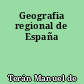 Geografia regional de España