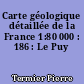 Carte géologique détaillée de la France 1:80 000 : 186 : Le Puy