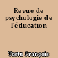 Revue de psychologie de l'éducation