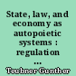 State, law, and economy as autopoietic systems : regulation and autonomy in a new perspective