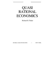 Quasi rational economics