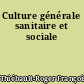 Culture générale sanitaire et sociale