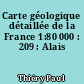 Carte géologique détaillée de la France 1:80 000 : 209 : Alais