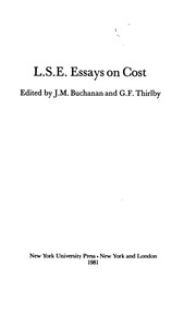 L.S.E. essays on cost