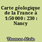 Carte géologique de la France à 1:50 000 : 230 : Nancy