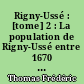 Rigny-Ussé : [tome] 2 : La population de Rigny-Ussé entre 1670 et 1856 d'après les registres paroissiaux et l'état-civil