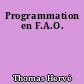 Programmation en F.A.O.
