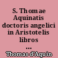 S. Thomae Aquinatis doctoris angelici in Aristotelis libros de sensu et sensato de memoria et reminiscentia commentarium
