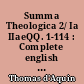 Summa Theologica 2/ Ia IIaeQQ. 1-114 : Complete english edition in 5 volumes