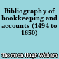 Bibliography of bookkeeping and accounts (1494 to 1650)