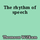 The rhythm of speech