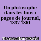 Un philosophe dans les bois : pages de journal, 1837-1861